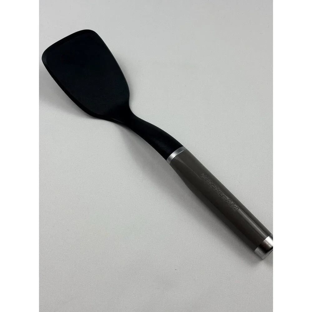 KitchenAid Spatula Black/Gray Nylons Heat Resistant Nonstick Utensil Tool New